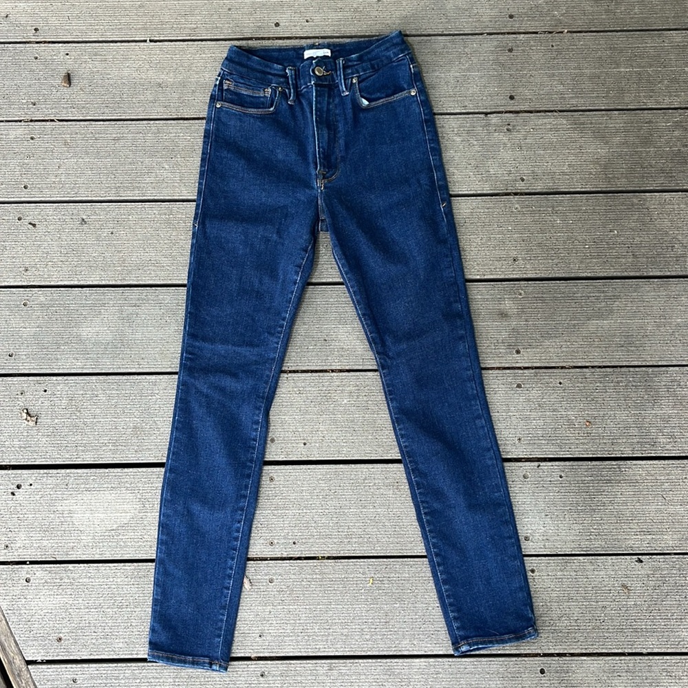 Good American Good Waist Always Fits Jeans Womens 6-12 Blue Stretch Denim